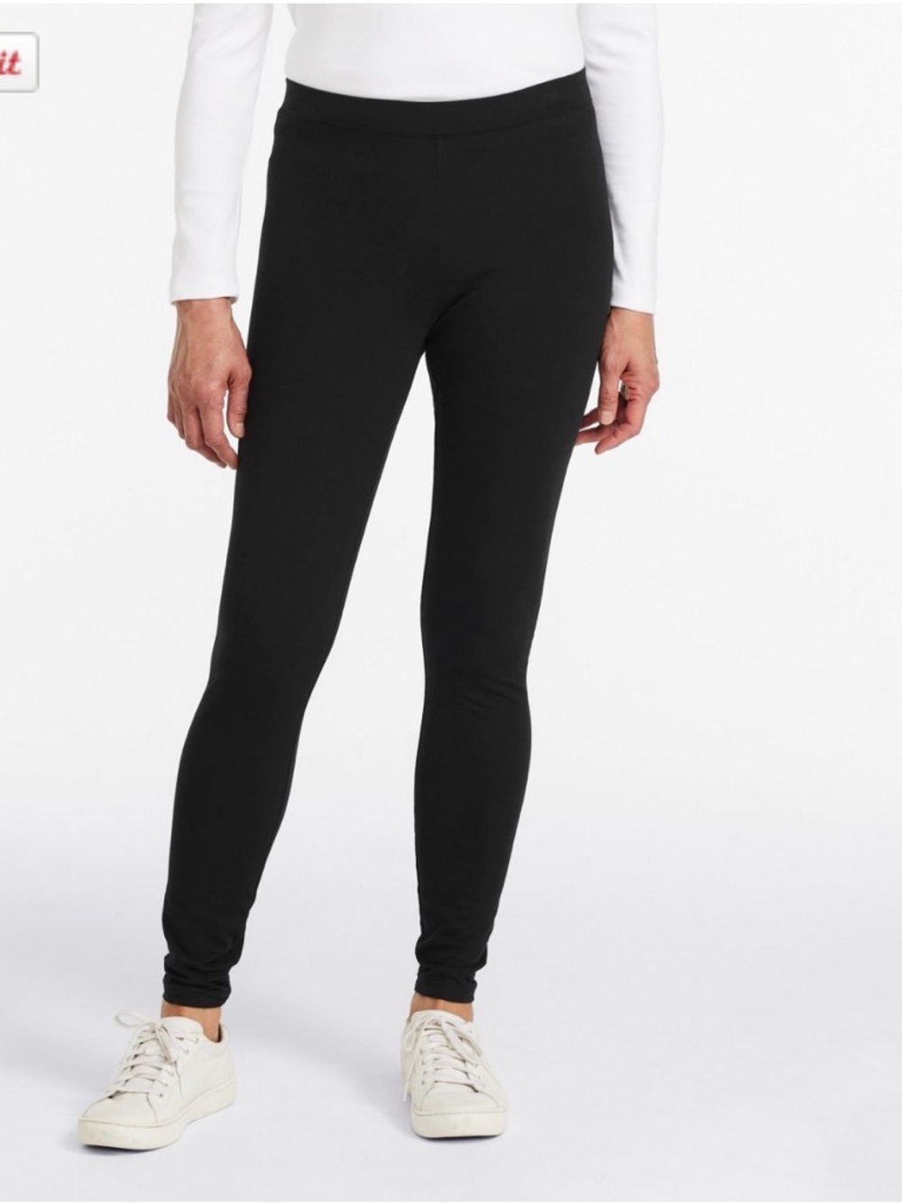 NWOT, L.L. Bean Women's Perfect Fit Pants/Leggings in Black Size M Never Worn